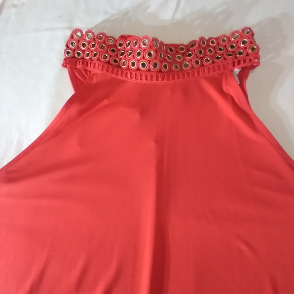 Est1946 Elegant Red Sleeveless Dress Size Large Sexy Date Night Party - Picture 8 of 8